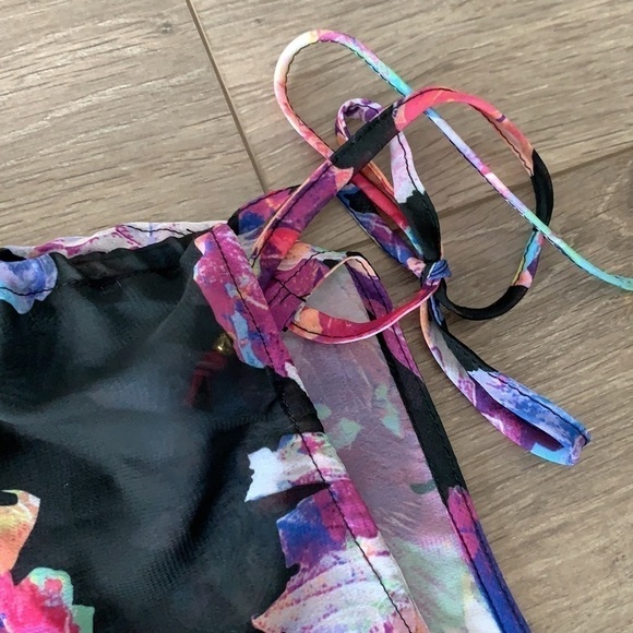 Nwt Bar III Tech Floral Tunic Swim Cover-up - Picture 8 of 9